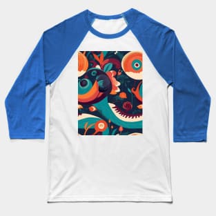 Abstract Nature Baseball T-Shirt